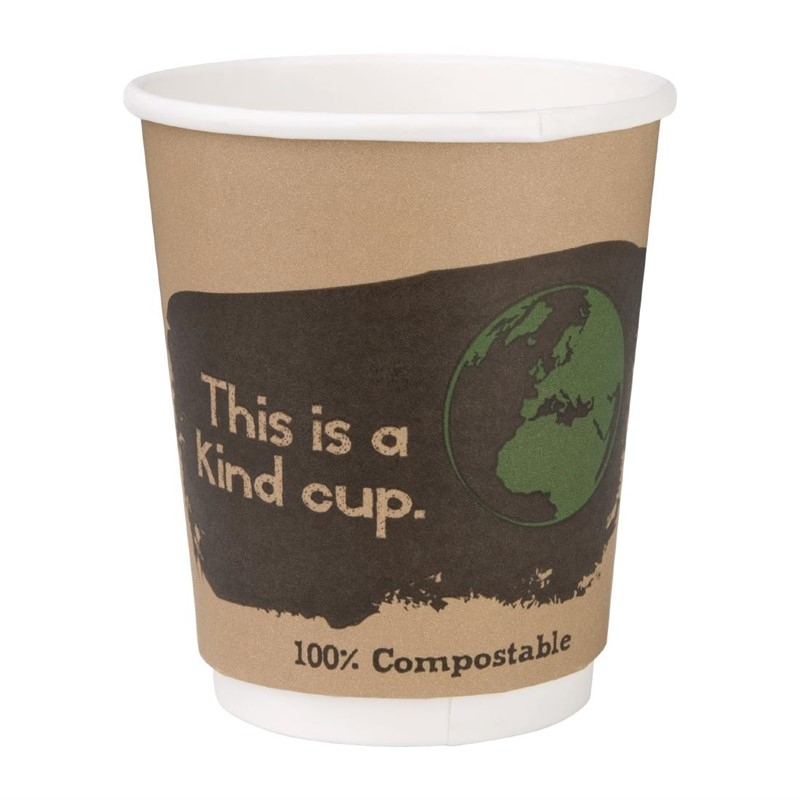 Fiesta Compostable 25 composteerbare dubbelwandige koffiebekers (25 stuks) Fiesta Compostable 25 composteerbare dubbelwandige koffiebekers (25 stuks)