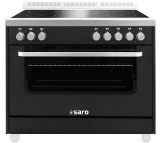 Saro Semi-professionele Inductiedoorkookplaat - Ts95ind61n Zwart