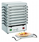 Rechaud, 8 platen ALU, zilver Rechaud, 8 platen ALU, zilver