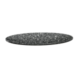 Topalit Smartline Rond Tafelblad Zwart Graniet 70cm