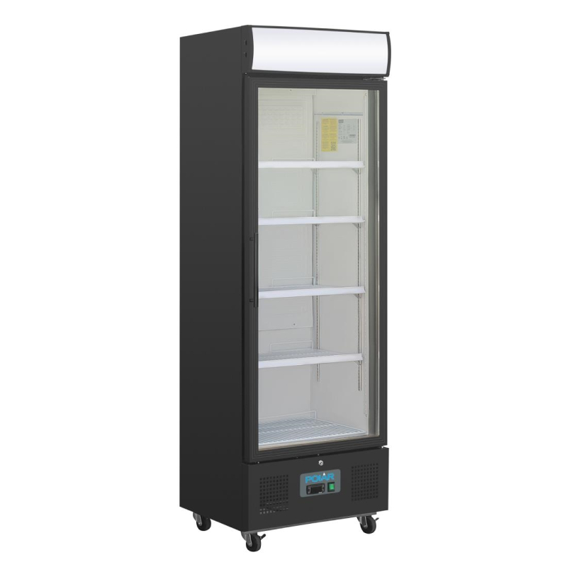 Polar G-Series Rechtopstaande Display Koeling 368Ltr Zwart Polar G-Series Rechtopstaande Display Koeling 368Ltr Zwart