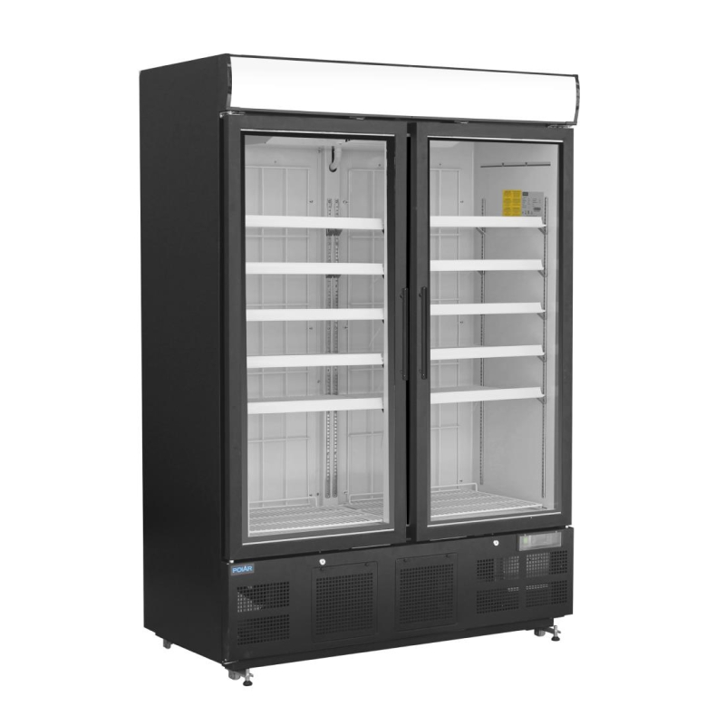 Polar G-Series Staand Display Vriezer 920Ltr Zwart Polar G-Series Staand Display Vriezer 920Ltr Zwart