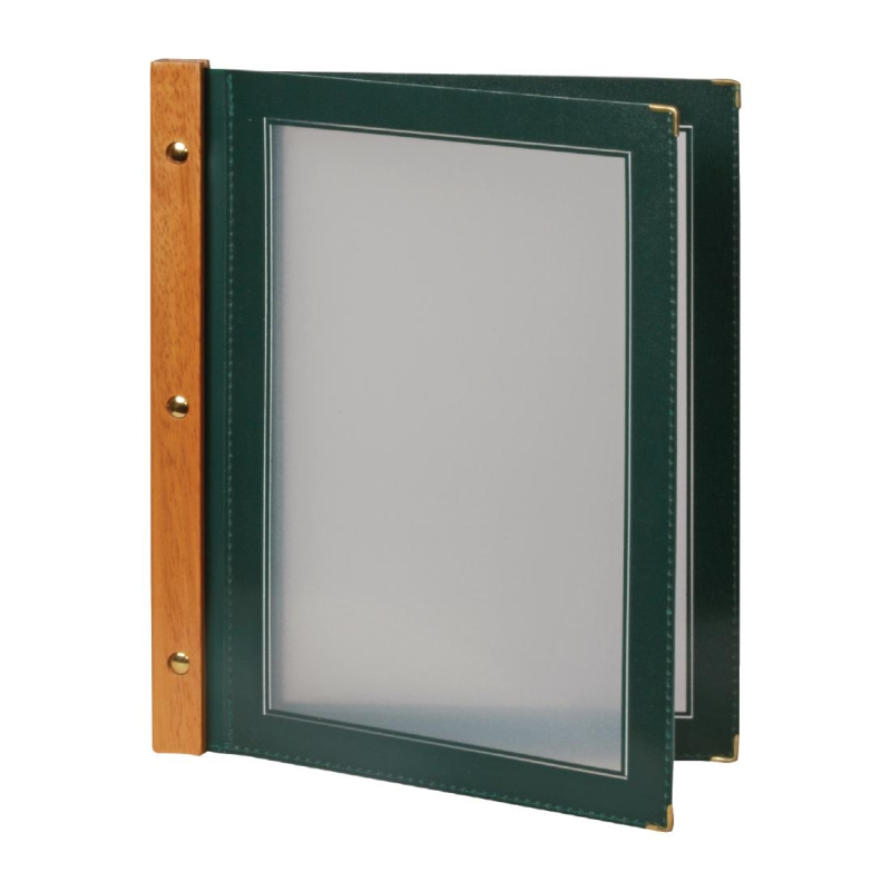 Securit menumap hout A4 groen Securit menumap hout A4 groen