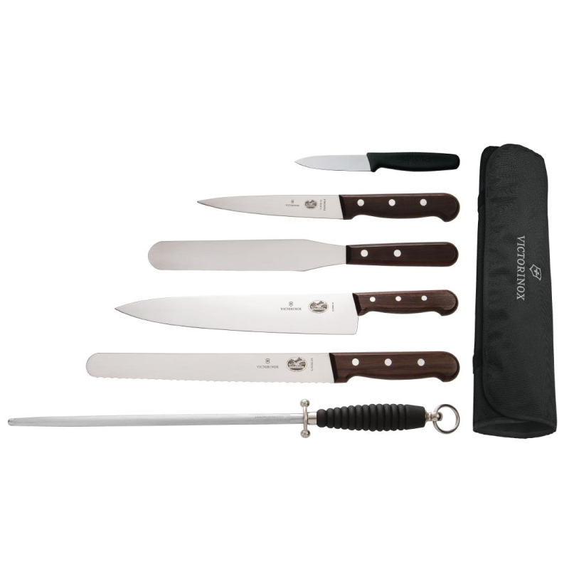 Victorinox 6-delige messenset met 25cm koksmes Victorinox 6-delige messenset met 25cm koksmes