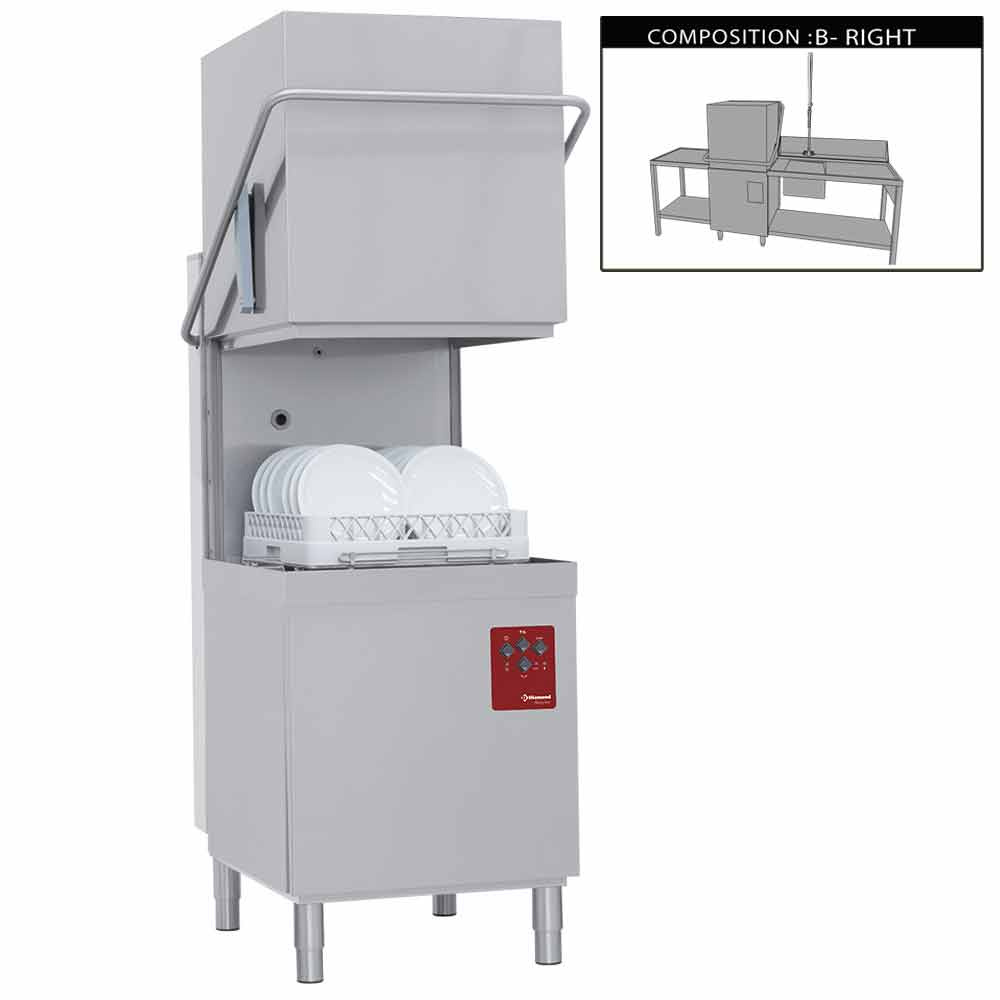 Vaatwasser met kap compleet, samengesteld uit : Vaatwasser met kap compleet, samengesteld uit :