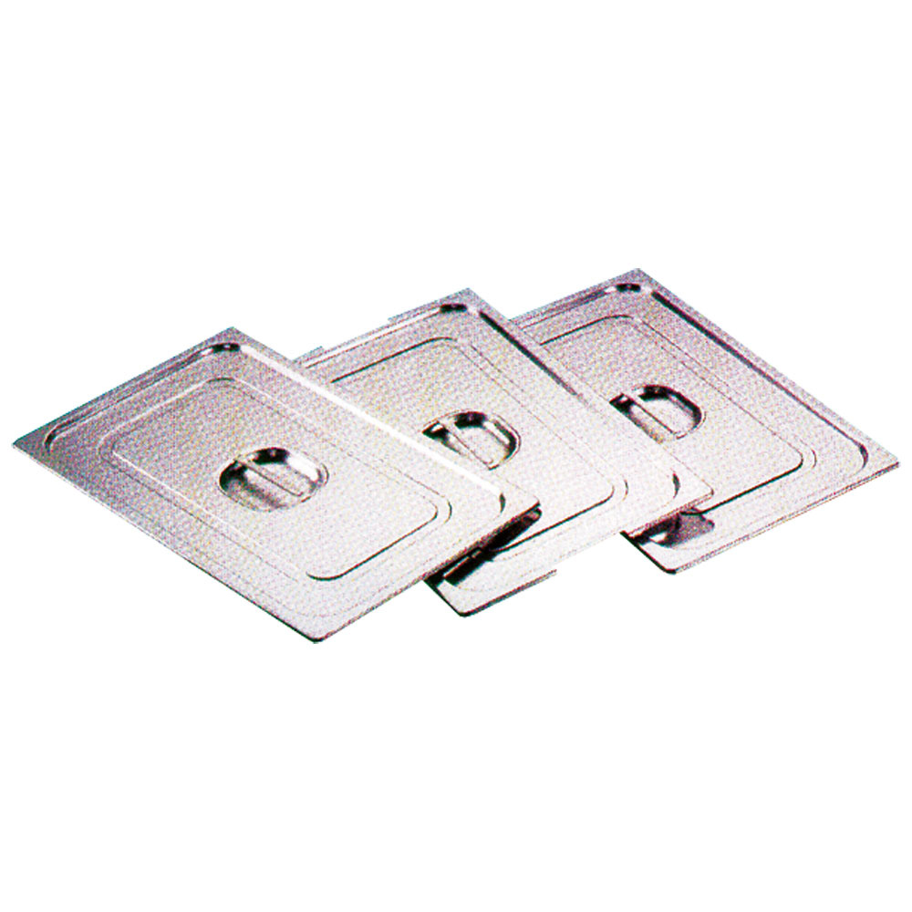 Deksel in inox met handgreep standaard 1/4 Deksel in inox met handgreep standaard 1/4