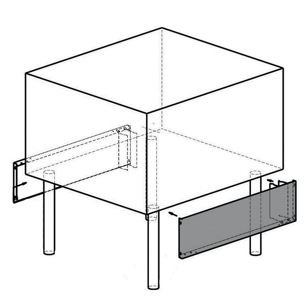 Zijpanelen R.V.S. grill G22/GPLP4-N & G22/GPLP8-N Zijpanelen R.V.S. grill G22/GPLP4-N & G22/GPLP8-N