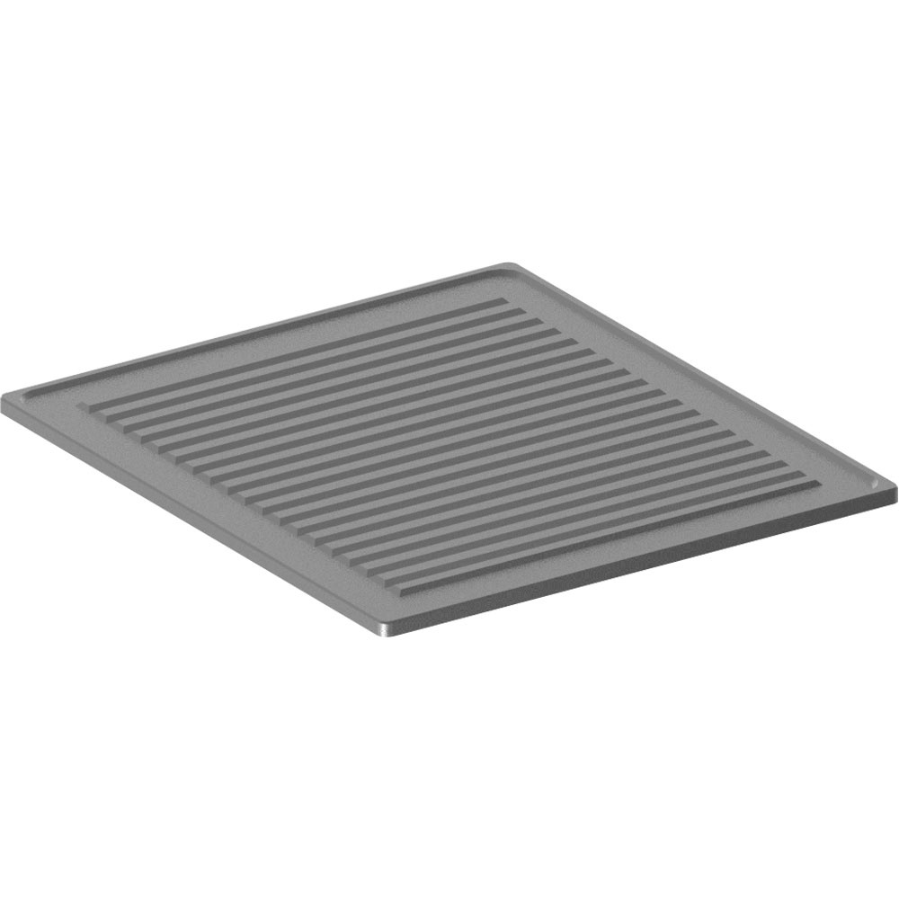 Geribde plaat roestvrij staal 1 brander Geribde plaat roestvrij staal 1 brander