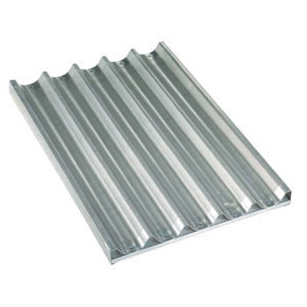 Plaat in aluminium 600x400xh38 mm, geperforeerd-geribd Plaat in aluminium 600x400xh38 mm, geperforeerd-geribd