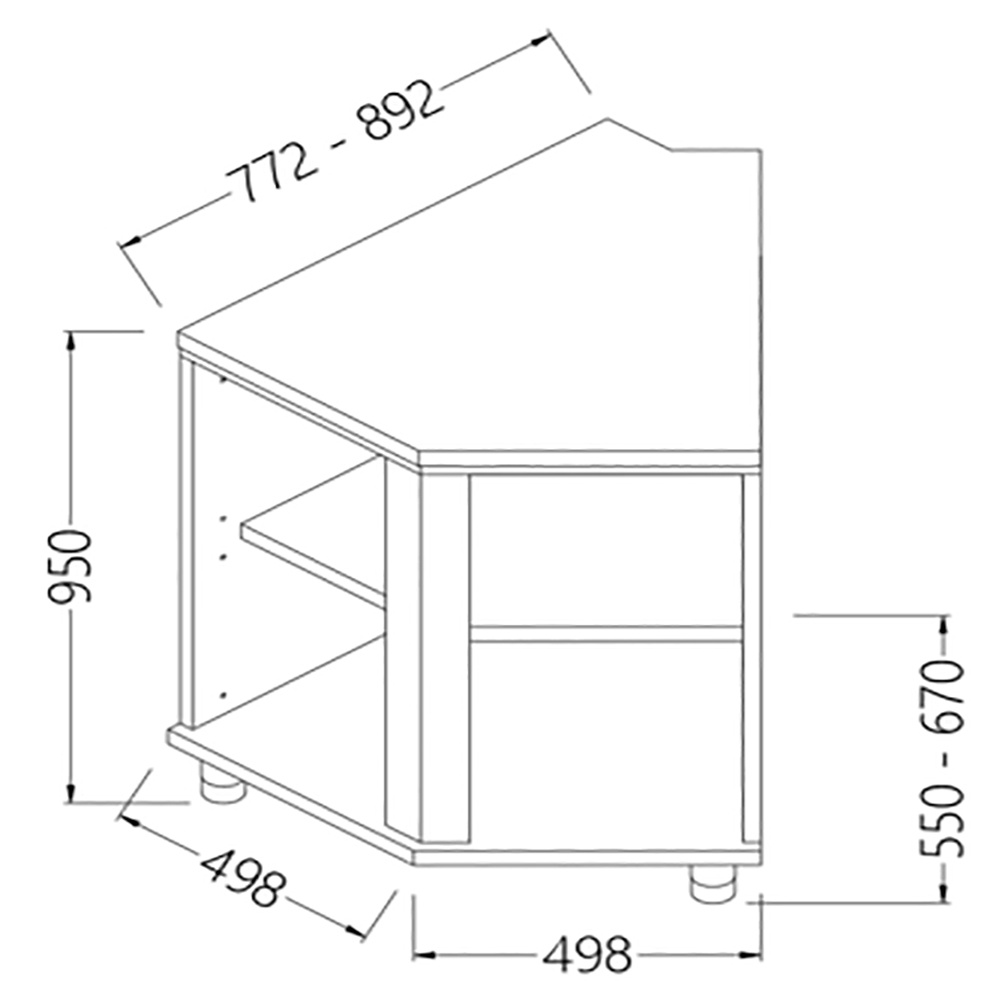Neutrale bar toonbanken_kassa gedeelte 45° (open) Neutrale bar toonbanken_kassa gedeelte 45° (open)