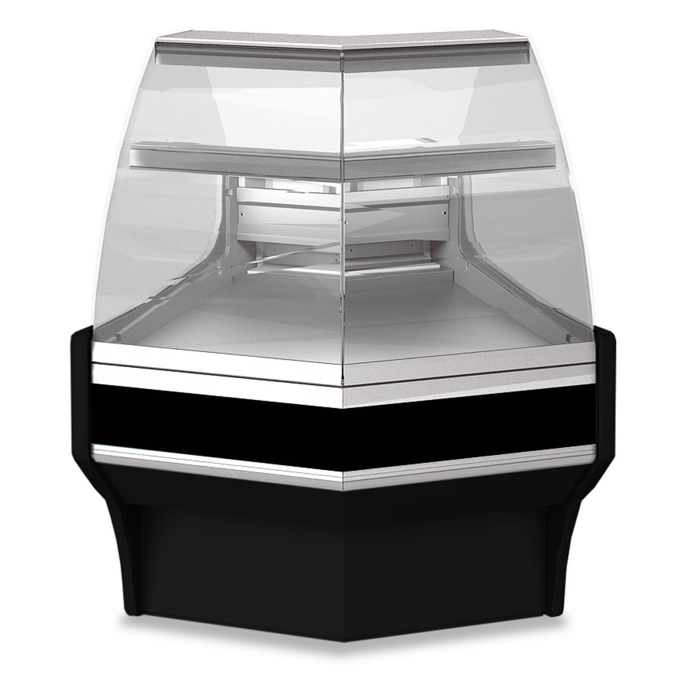 Open hoek 45°, neutraal, laag glas – ZWART Open hoek 45°, neutraal, laag glas – ZWART