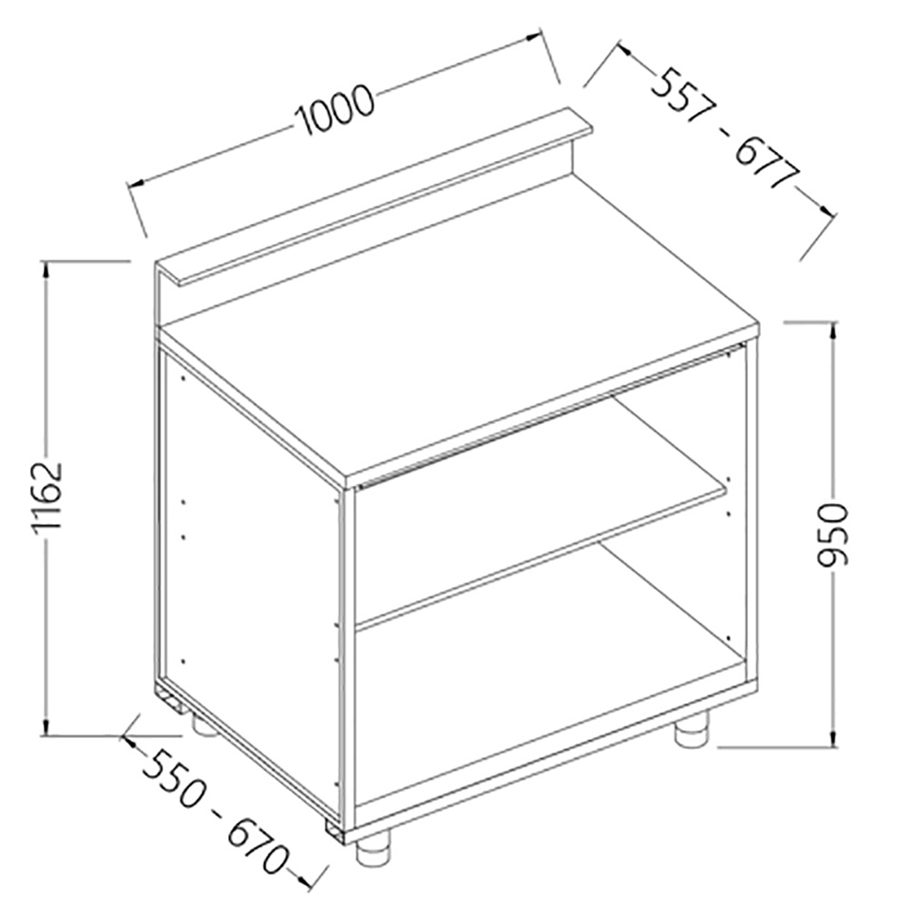 Neutrale bar-toonbanken met voorziening voor een dienst tablet Neutrale bar-toonbanken met voorziening voor een dienst tablet