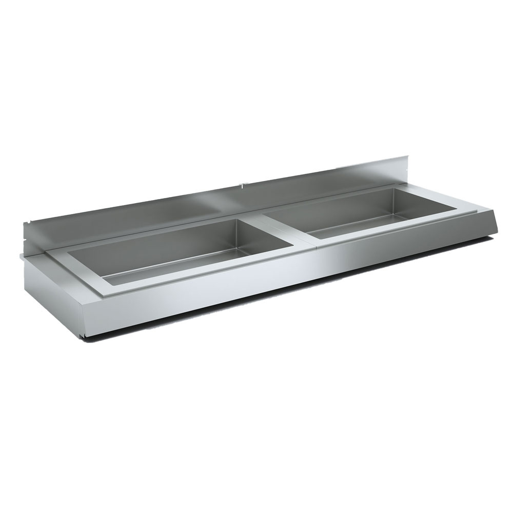 Optie : Bain-marie kuip 8x GN 1/1, H150mm Optie : Bain-marie kuip 8x GN 1/1, H150mm