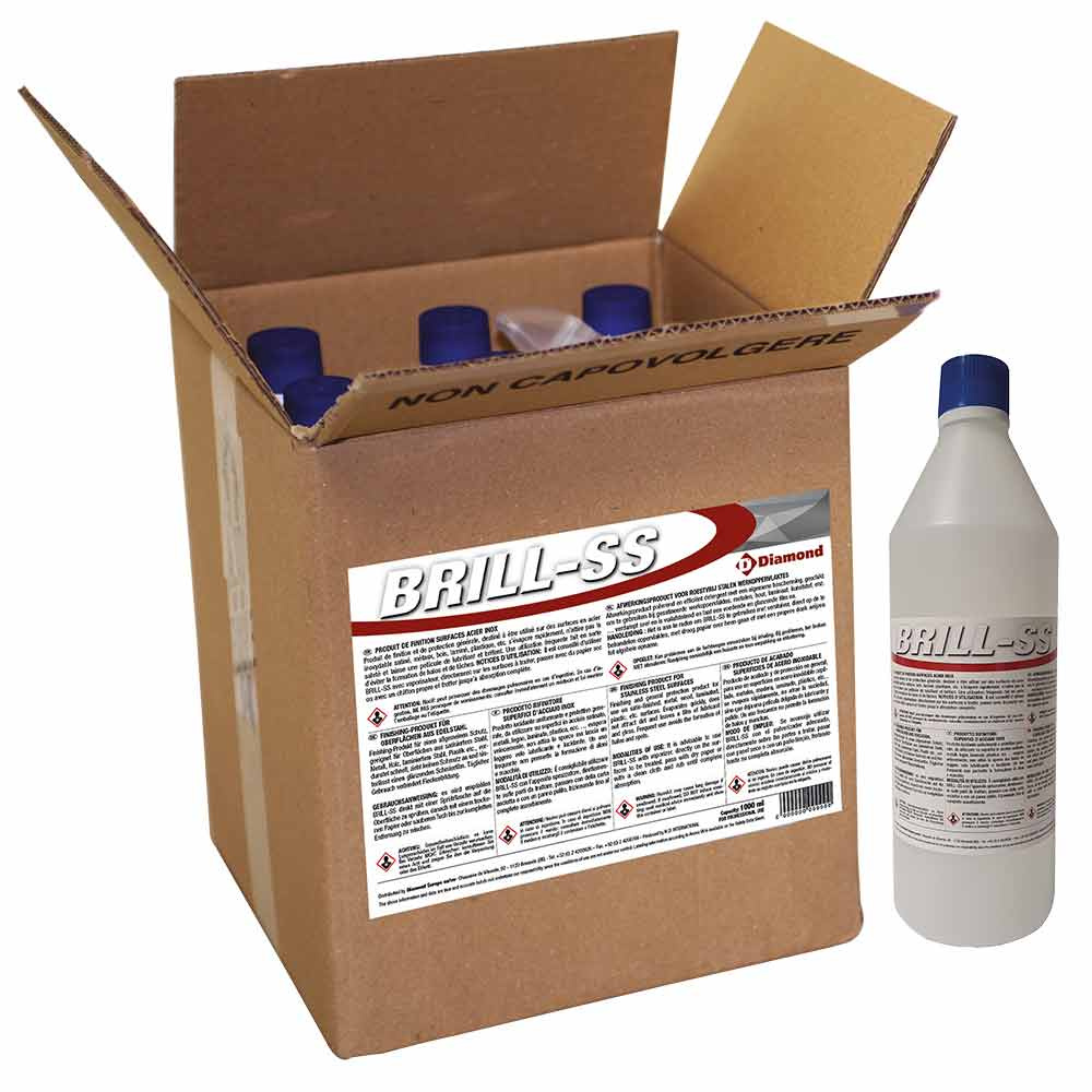 Afwerkingsproduct oppervlakte roestvrij staal - 1 FL. x 1 KG Afwerkingsproduct oppervlakte roestvrij staal - 1 FL. x 1 KG