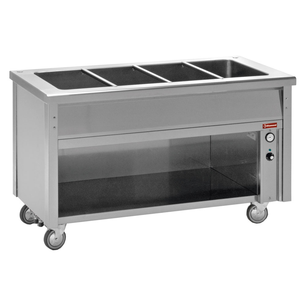 Bain-marie element op open kast 6 GN 1/1 Bain-marie element op open kast 6 GN 1/1