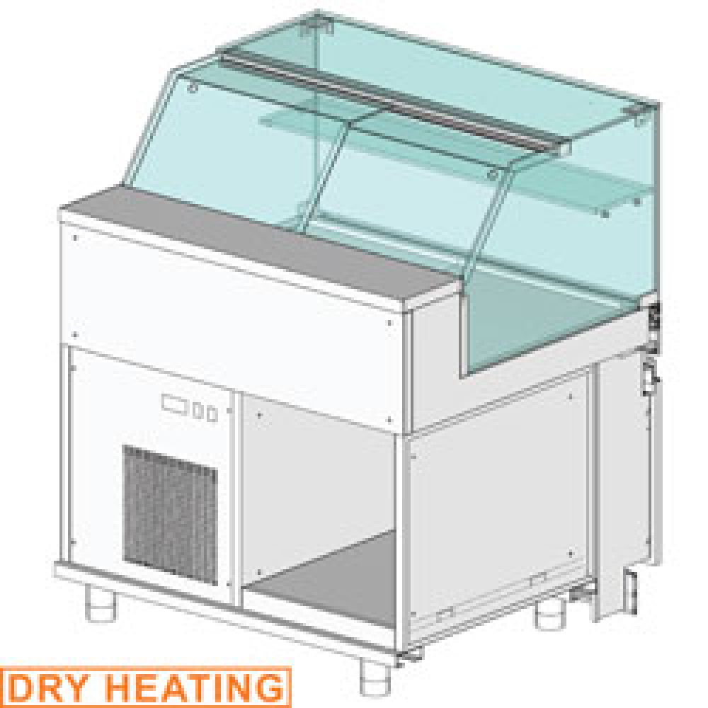 Gekoelde uitstaltoonbank EN & GN, lage ruit , statisch, zonder reserve Gekoelde uitstaltoonbank EN & GN, lage ruit , statisch, zonder reserve