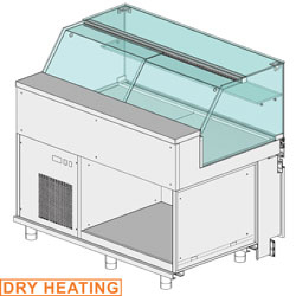 Gekoelde uitstaltoonbank EN & GN, lage ruit , statisch, zonder reserve Gekoelde uitstaltoonbank EN & GN, lage ruit , statisch, zonder reserve