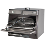 Houtskooloven-BBQ, GN 1/1 + GN2/4 (75 Kg/h)/Roestvrij staal Houtskooloven-BBQ, GN 1/1 + GN2/4 (75 Kg/h)/Roestvrij staal