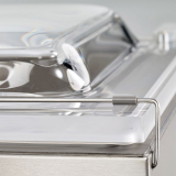 Transparante gebogen deksel Transparante gebogen deksel