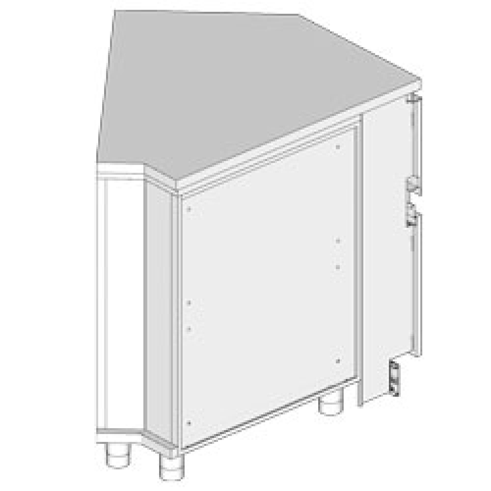 Neutrale hoek - gesloten 45° Neutrale hoek - gesloten 45°