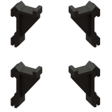 Clips (Kit 4 stuks) steunroosters Clips (Kit 4 stuks) steunroosters