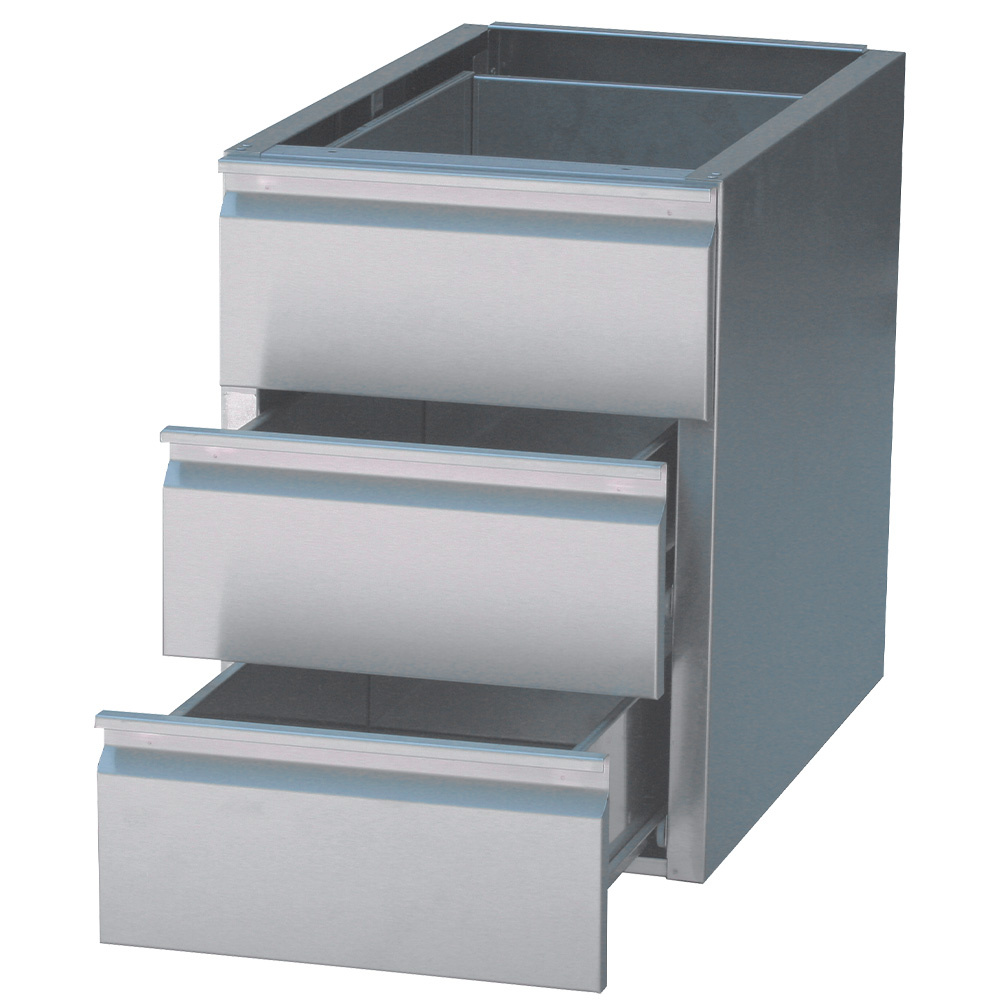 Ladenblok 3 laden GN 1/1 (tafel diepte 700 mm) Ladenblok 3 laden GN 1/1 (tafel diepte 700 mm)