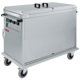 Bain-marie-wagen 3x GN 1/1, 3 T°c, deksels, kast met draaideur Bain-marie-wagen 3x GN 1/1, 3 T°c, deksels, kast met draaideur