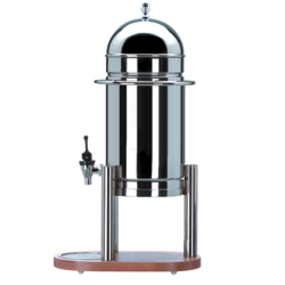 Verdeler 10 liter, koude melk, basis in hout Verdeler 10 liter, koude melk, basis in hout