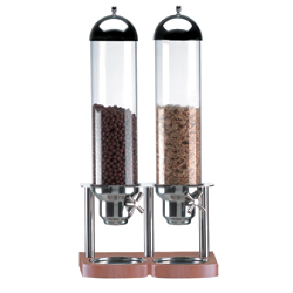 Granen verdeler, 2x 5 liter, met doseerder Granen verdeler, 2x 5 liter, met doseerder