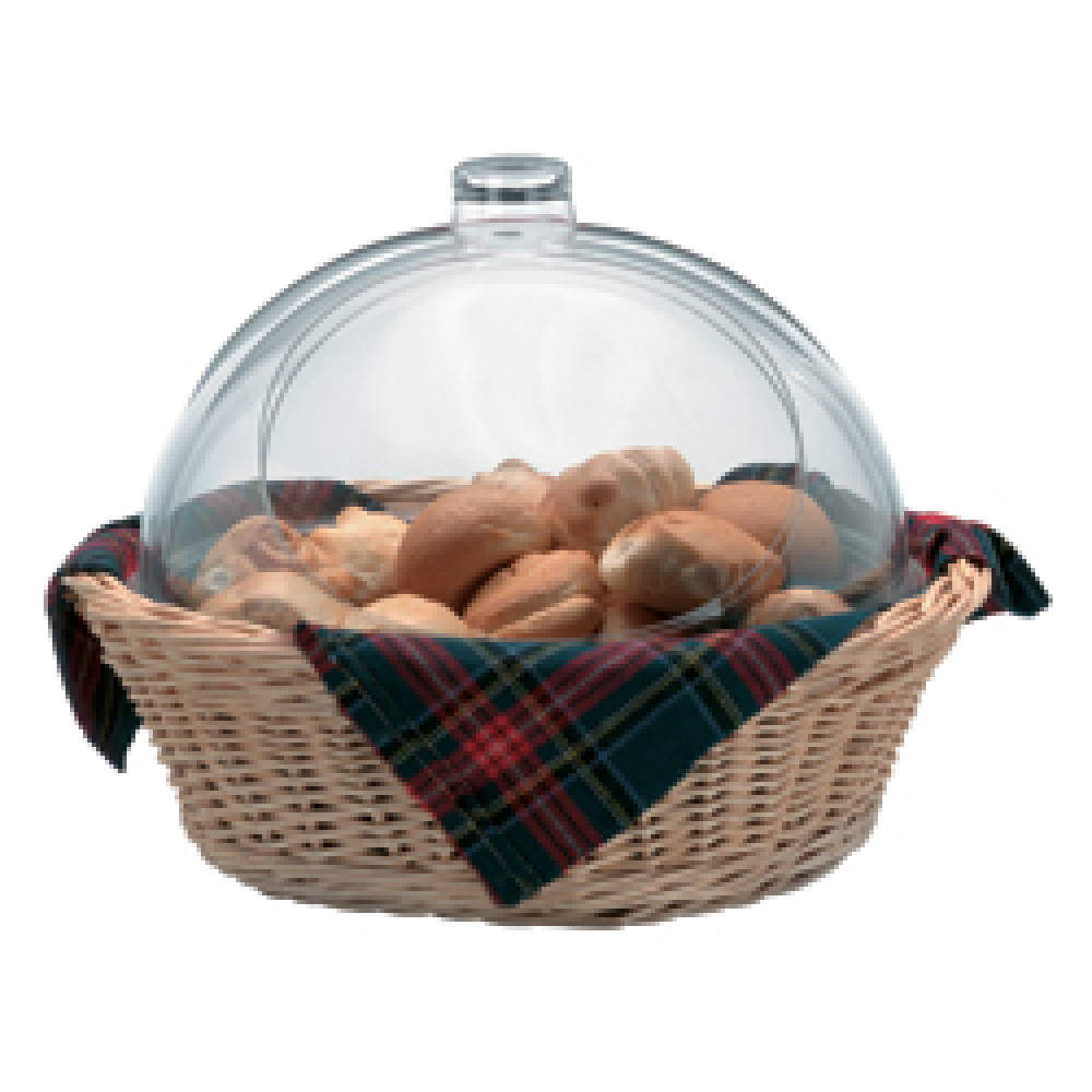 Mand in wilg met dubbele klok in plexi Mand in wilg met dubbele klok in plexi