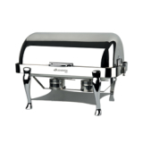 Set van twee verwarmde soepterrines in bain-marie, compleet met verstelbare elektrische plaat. Set van twee verwarmde soepterrines in bain-marie, compleet met verstelbare elektrische plaat.