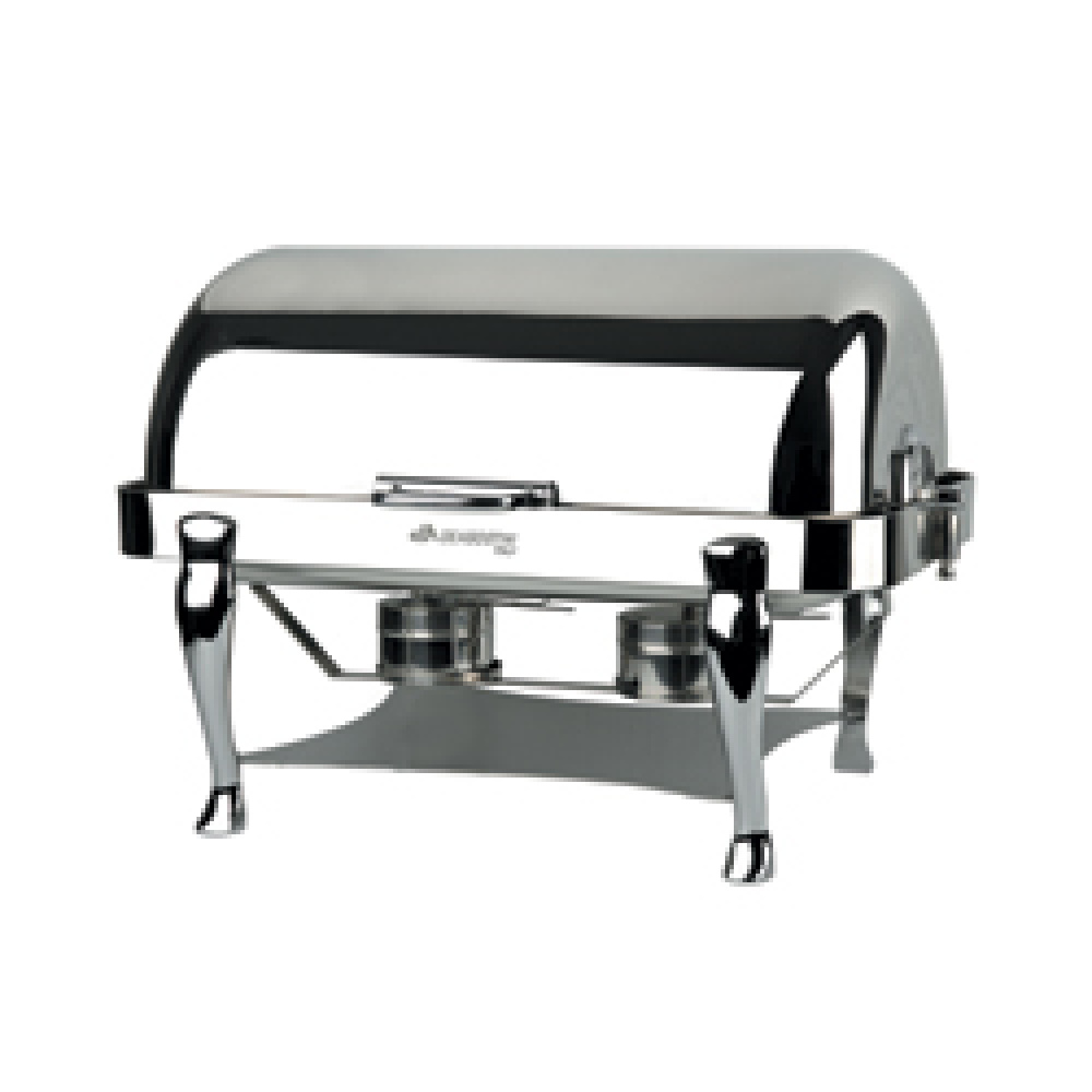 Set van twee verwarmde soepterrines in bain-marie, compleet met verstelbare elektrische plaat. Set van twee verwarmde soepterrines in bain-marie, compleet met verstelbare elektrische plaat.