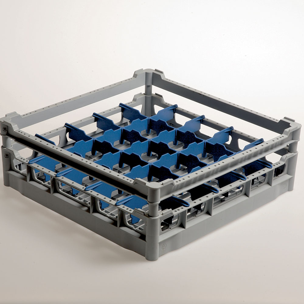 Mand 25 glazen Ø 90 mm, h130, Polyprop. Mand 25 glazen Ø 90 mm, h130, Polyprop.