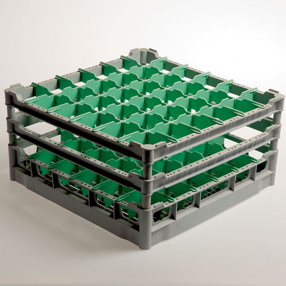 Mand 36 glazen Ø 73 mm, h210, Polyp. Mand 36 glazen Ø 73 mm, h210, Polyp.