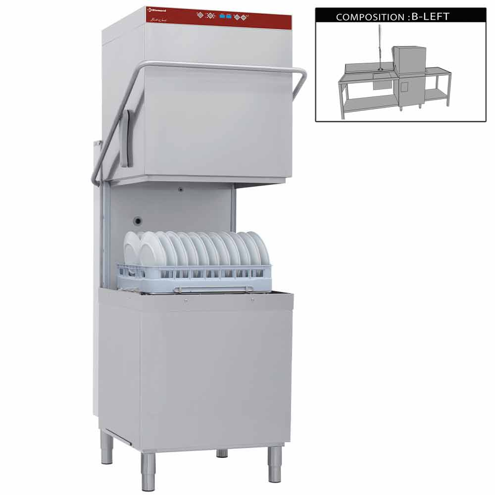 Vaatwasser met kap compleet, samengesteld uit : Vaatwasser met kap compleet, samengesteld uit :