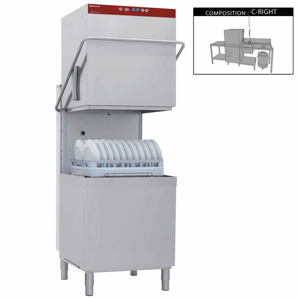 Vaatwasser met kap compleet, samengesteld uit : Vaatwasser met kap compleet, samengesteld uit :