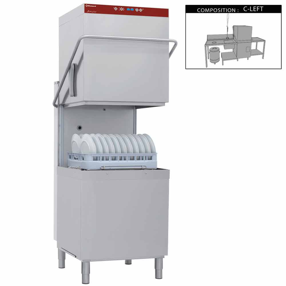 Vaatwasser met kap compleet, samengesteld uit : Vaatwasser met kap compleet, samengesteld uit :