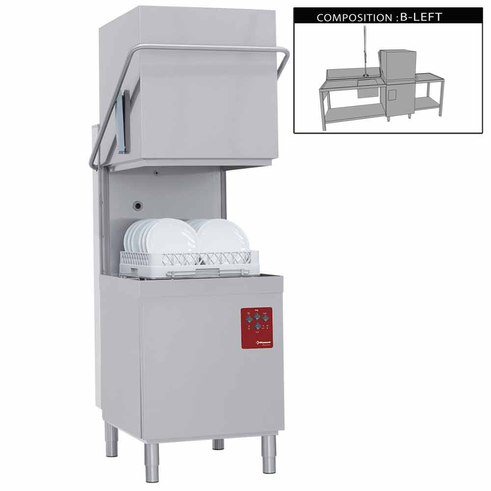 Vaatwasser met kap compleet, samengesteld uit : Vaatwasser met kap compleet, samengesteld uit :