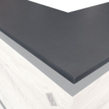 Optie: Werktablet Neutrale Toonbank - Kassa (20mm), in Dekton Domos- (ml)
