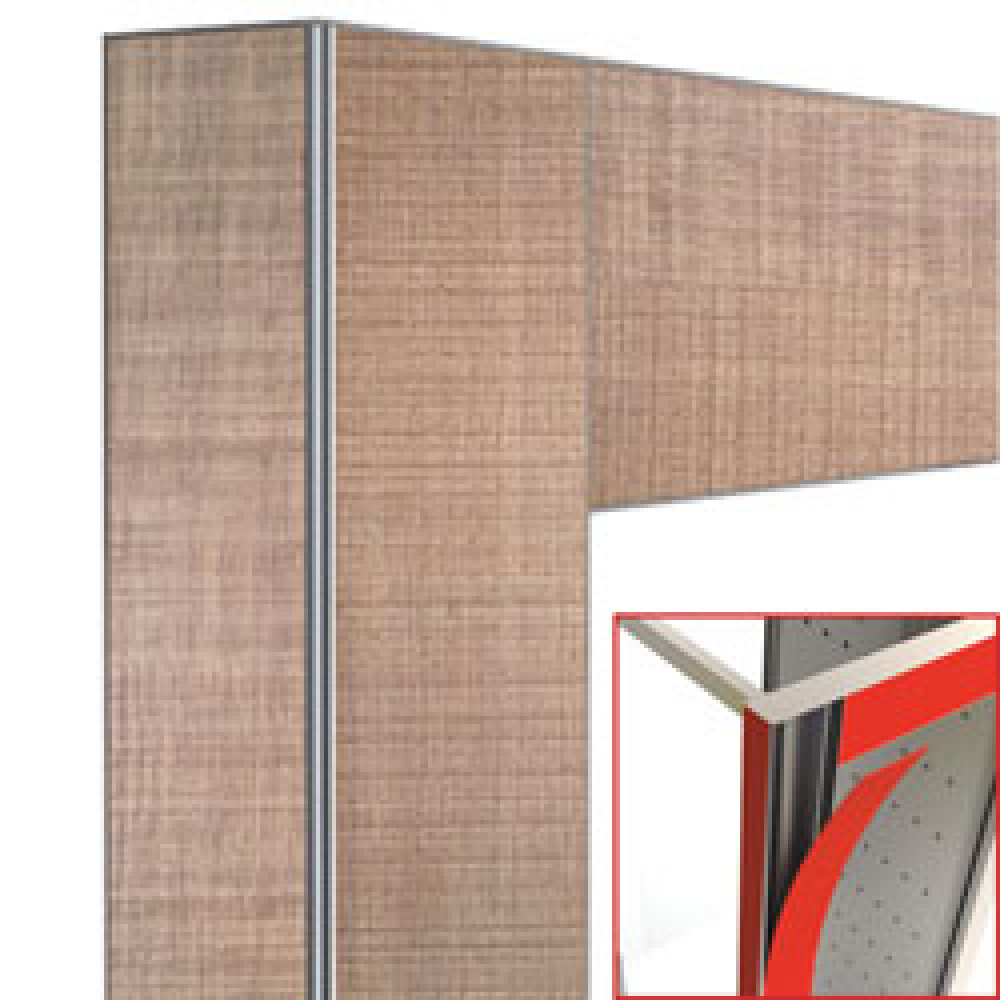 Deco vitrine 216Lt. Teak - magnetisch Deco vitrine 216Lt. Teak - magnetisch