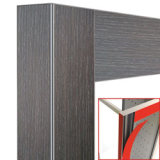 Deco Vitrine 216lt. Wenge Hout Loft- Magnetisch