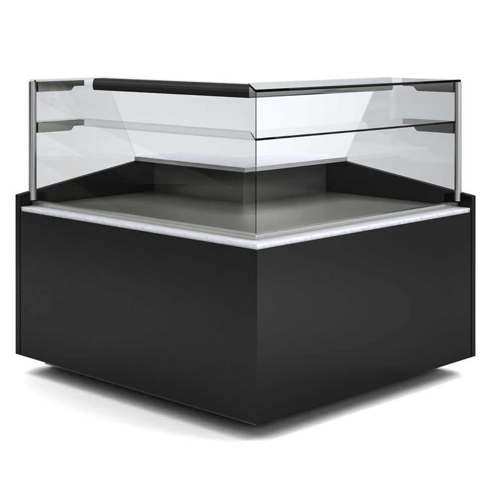 Open hoek 90°, neutral, high glass - BLACK Open hoek 90°, neutral, high glass - BLACK