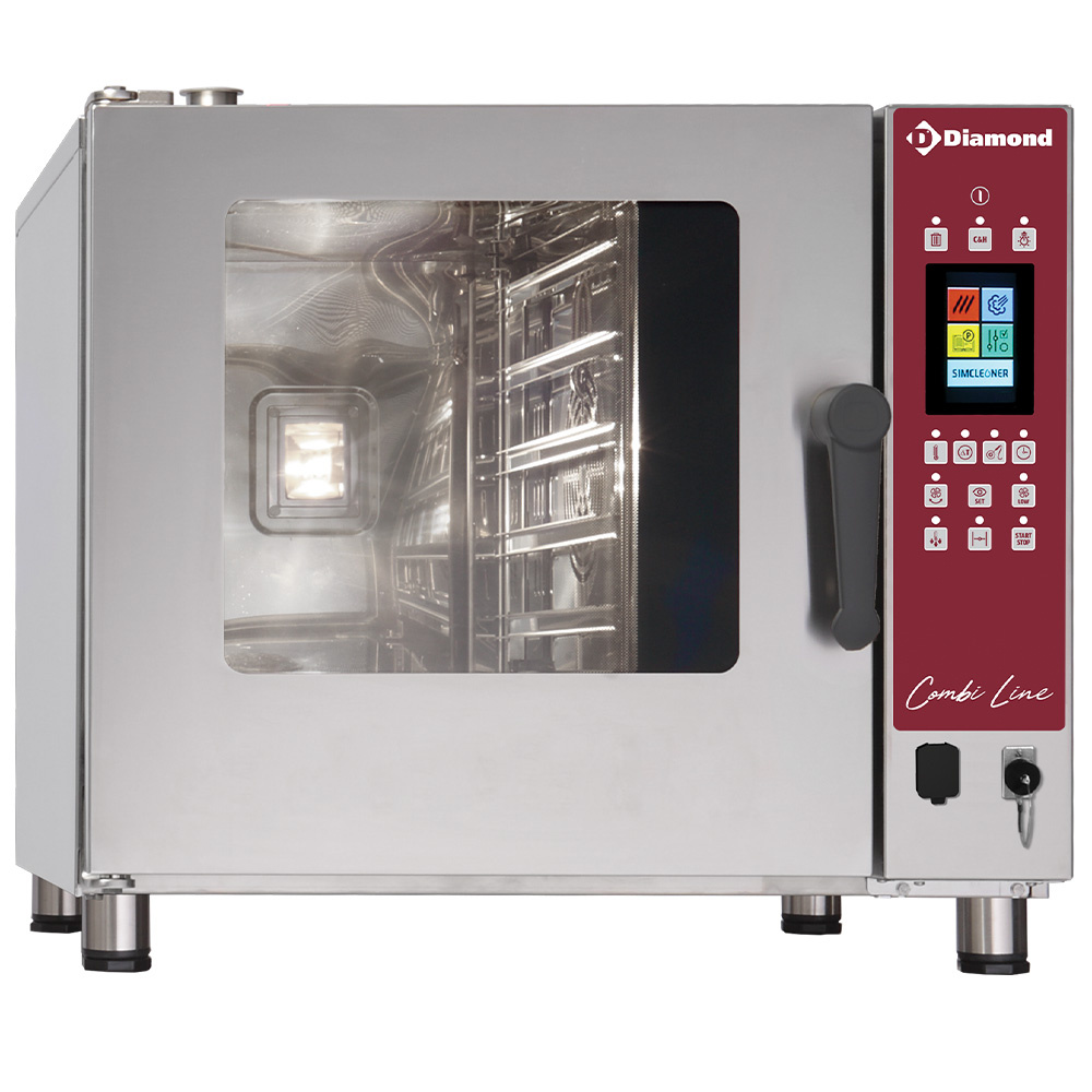 TOUCH SCREEN oven elektrische stoom/convectieoven, 5x GN 1/1 - AUTO-CLEANING TOUCH SCREEN oven elektrische stoom/convectieoven, 5x GN 1/1 - AUTO-CLEANING