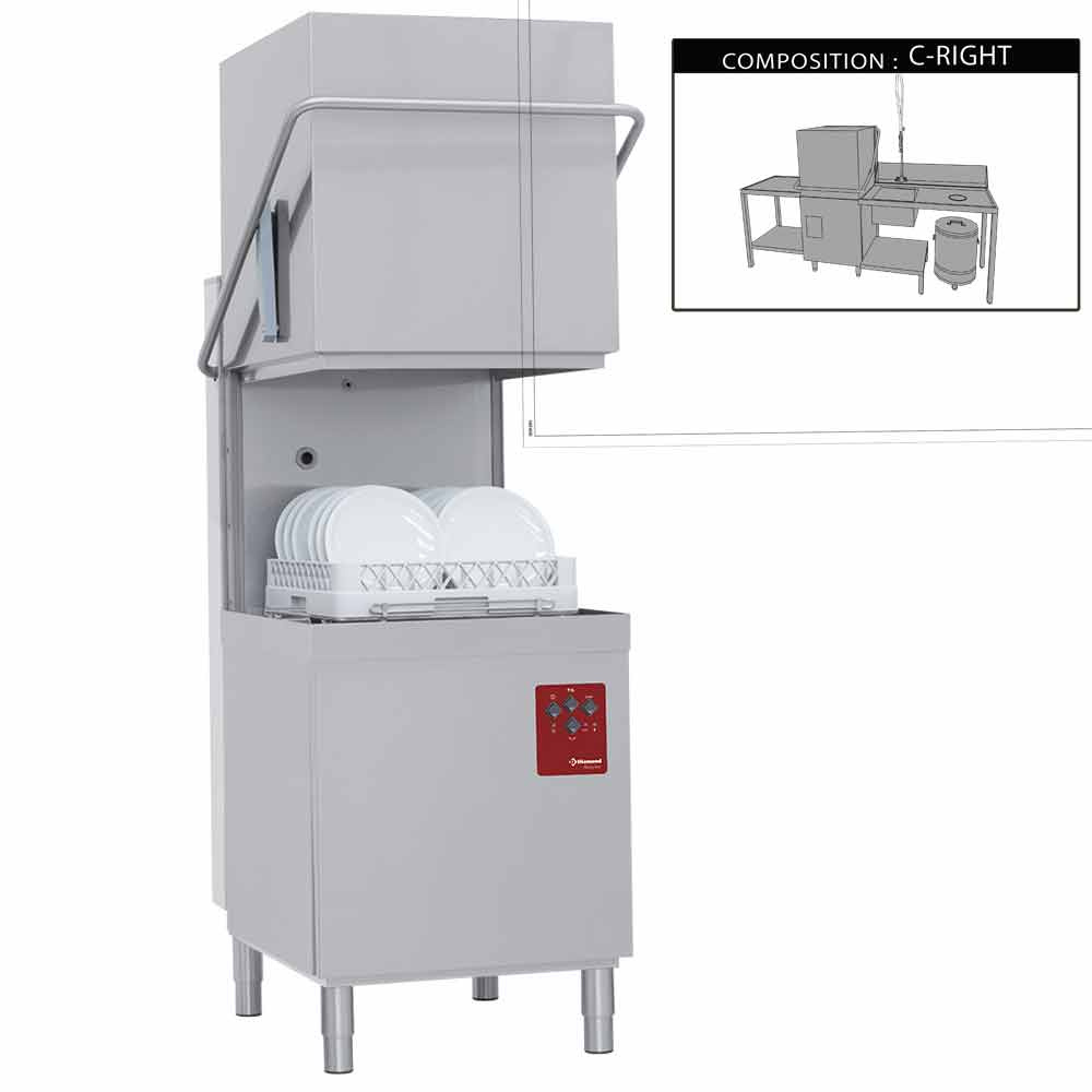 Vaatwasser met kap compleet, samengesteld uit : Vaatwasser met kap compleet, samengesteld uit :