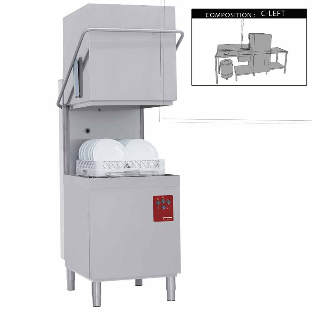 Vaatwasser met kap compleet, samengesteld uit : Vaatwasser met kap compleet, samengesteld uit :