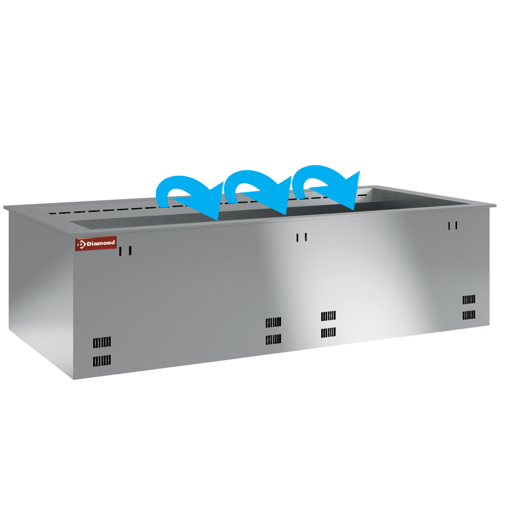 Gekoeld kuipelement, geventileerd, 3x GN 1/1 (zonder waterdicht eenheid) Gekoeld kuipelement, geventileerd, 3x GN 1/1 (zonder waterdicht eenheid)