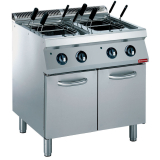 Elektrische Pastakoker  2x 24,5 Liter, op Kast (zonder Manden)