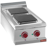 Elektrische Kookplaat 2 Vierkante Platen -top-