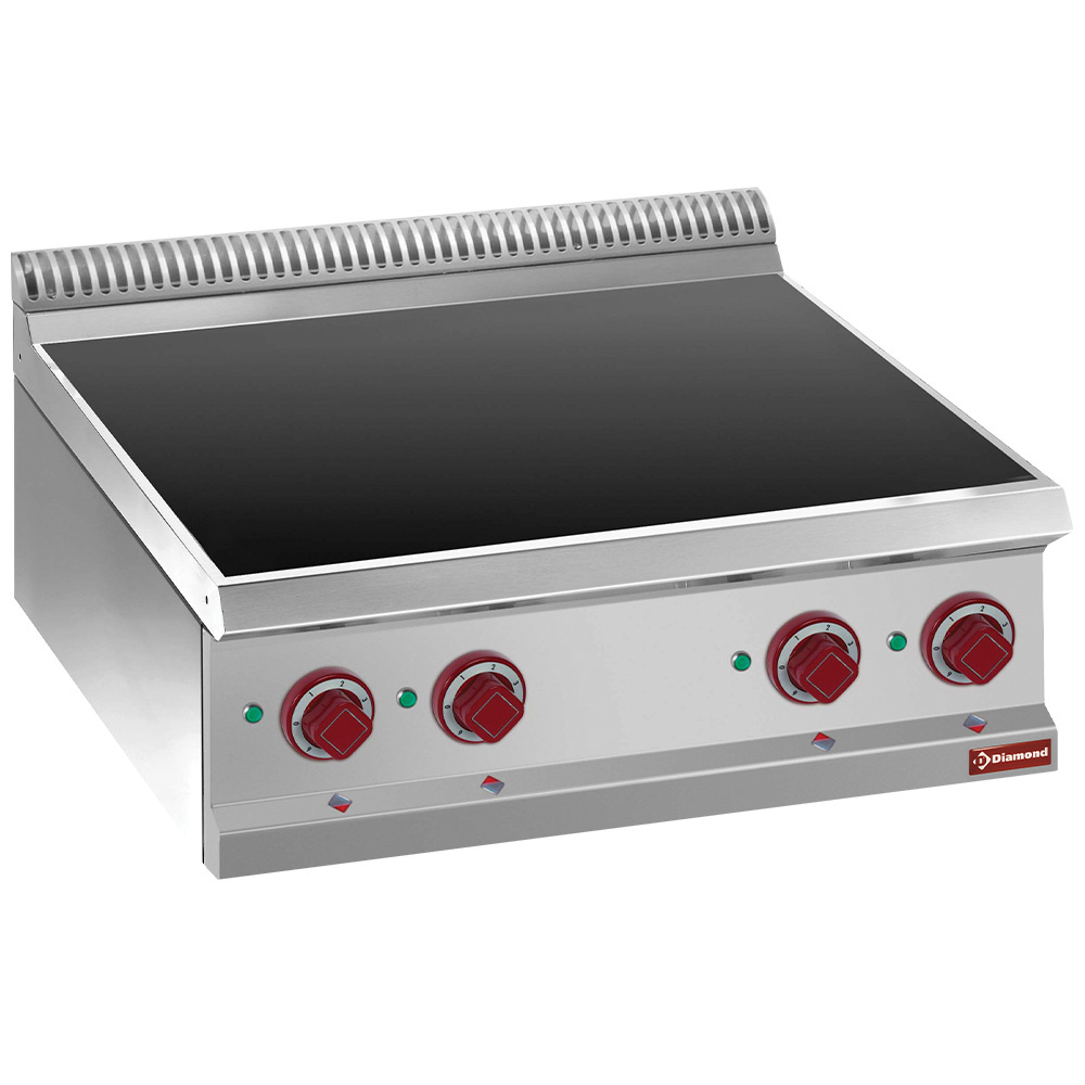 Elektrische vitrokeramische plaat 4 warmte zones -Top- Elektrische vitrokeramische plaat 4 warmte zones -Top-