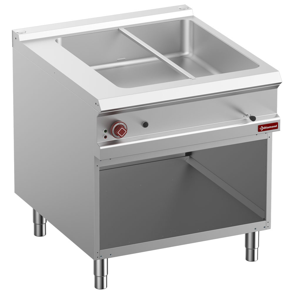 Elektrische bain-marie 8 GN 1/3 h.150 mm, open kast Elektrische bain-marie 8 GN 1/3 h.150 mm, open kast